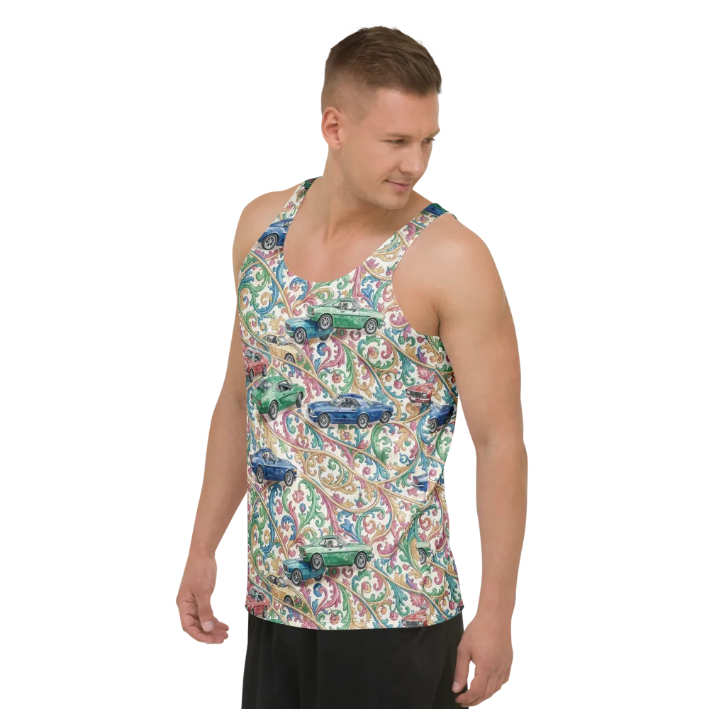 Rococo Roadster on Men's Tank Top — Left Front
