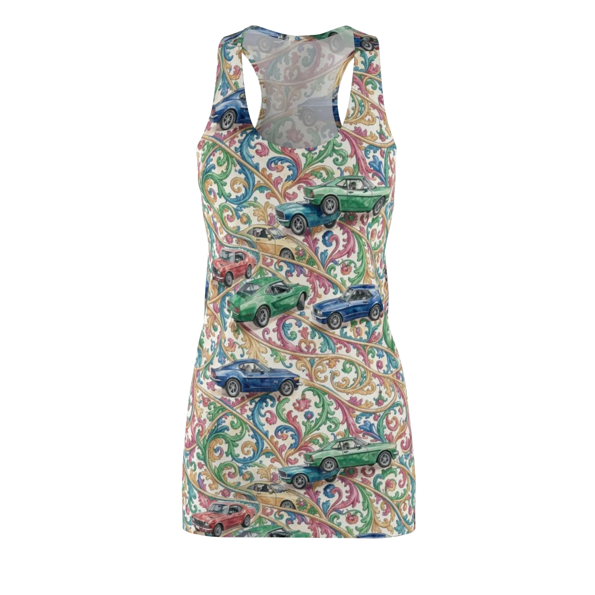 Rococo Roadster on Racerback Dress — Front