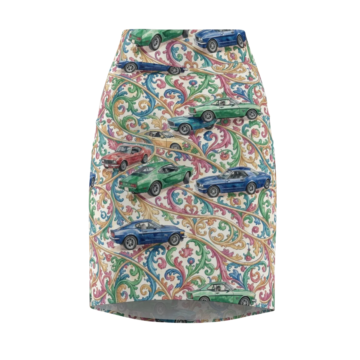 Rococo Roadster on Pencil Skirt — Front