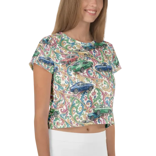 Rococo Roadster on a Crop Tee