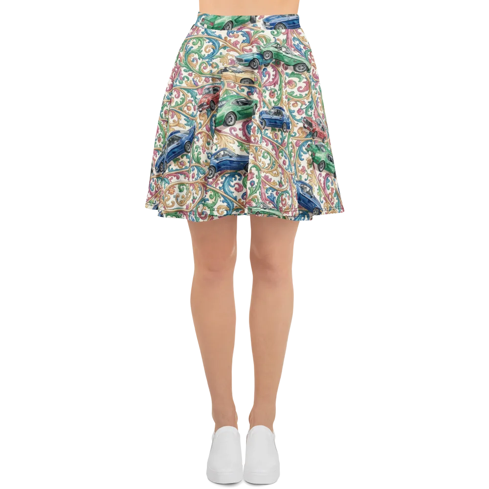 Rococo Roadster on Skater Skirt — Front