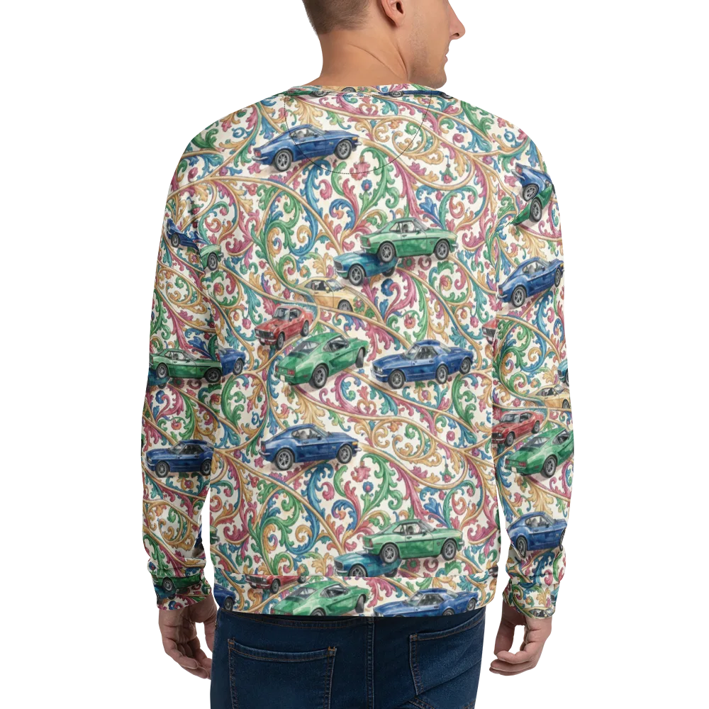 Rococo Roadster on Sweatshirt — Back