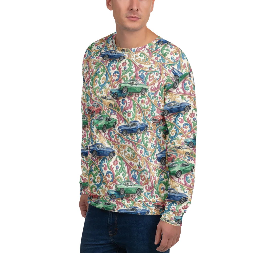 Rococo Roadster on Sweatshirt — Left Front