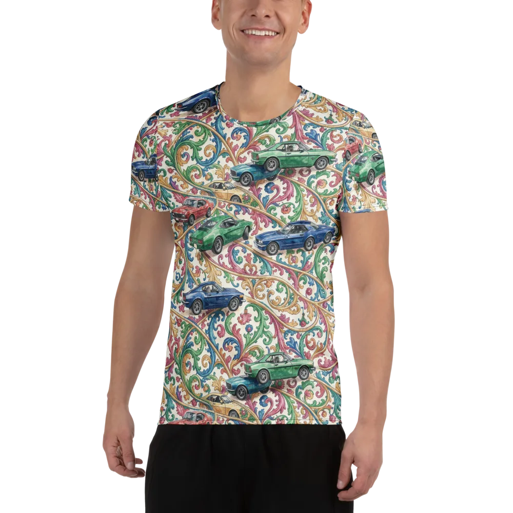 Rococo Roadster on Men's Athletic T-Shirt — Front