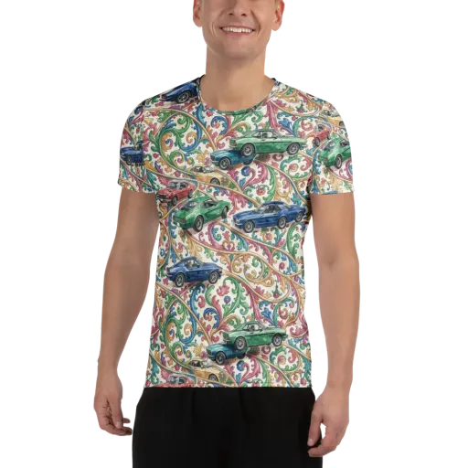 Rococo Roadster on a Men's Athletic T-Shirt