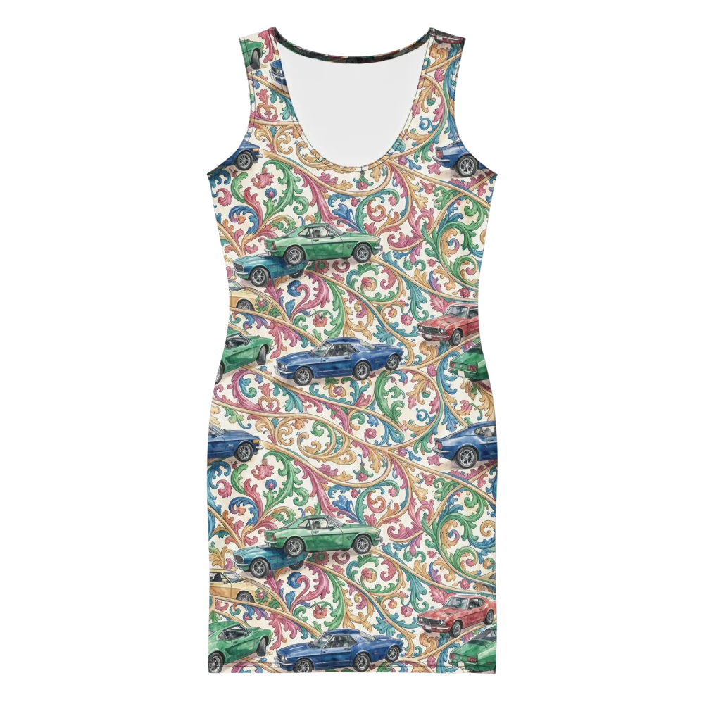 Rococo Roadster on Bodycon Dress — Front
