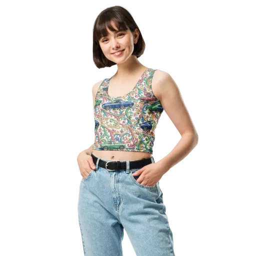 Rococo Roadster on a Crop Top