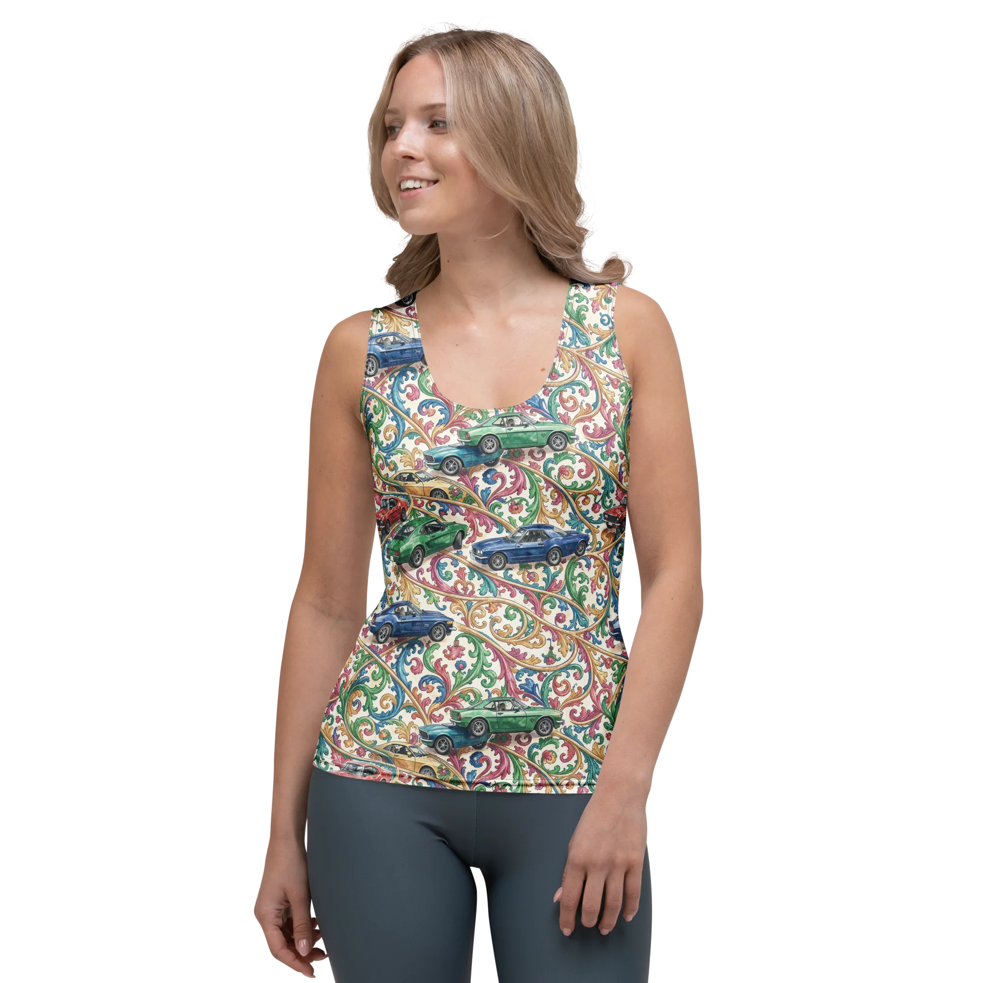 Rococo Roadster on Women's Tank Top — Front