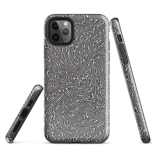 Monochrome Labyrinth on a Tough Case for iPhone®