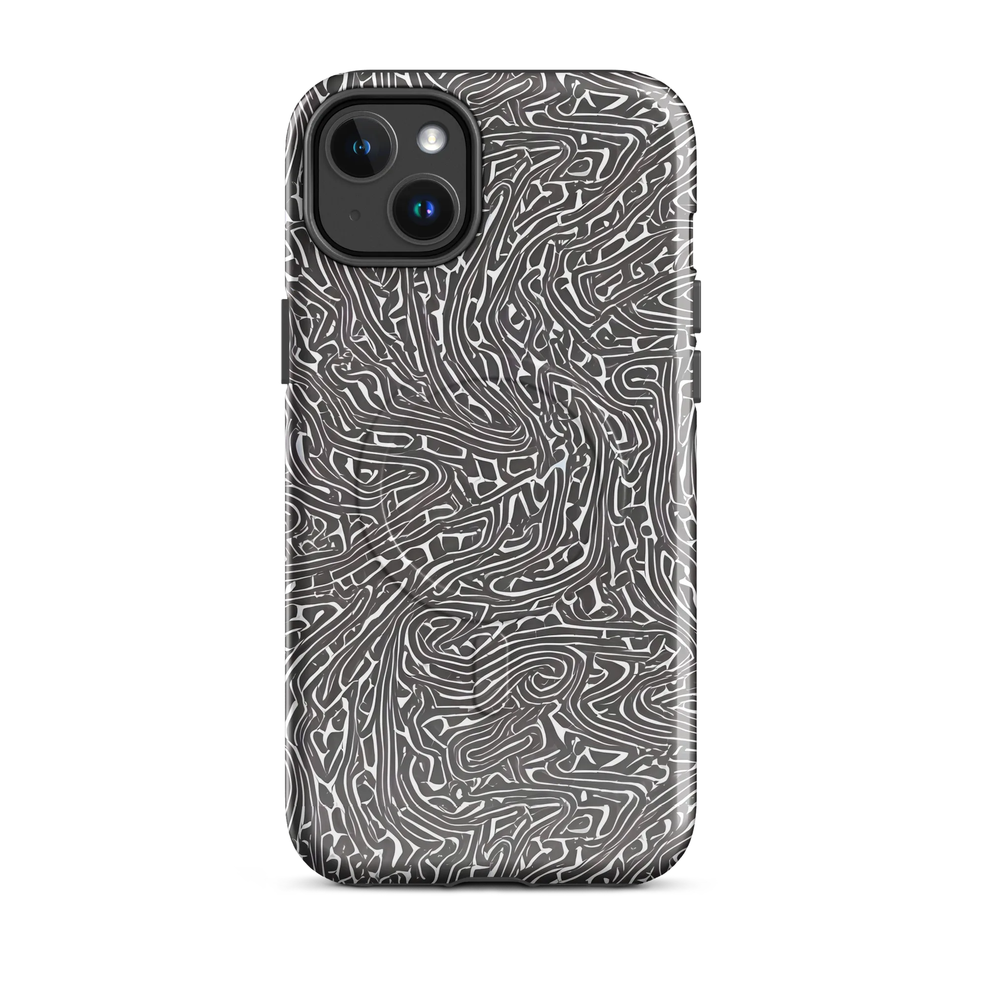 Monochrome Labyrinth on MagSafe Tough Case for iPhone® — Front