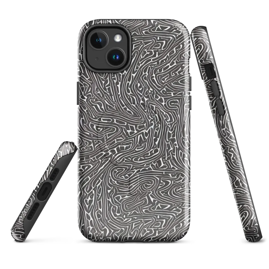 Monochrome Labyrinth on MagSafe Tough Case for iPhone® — Front