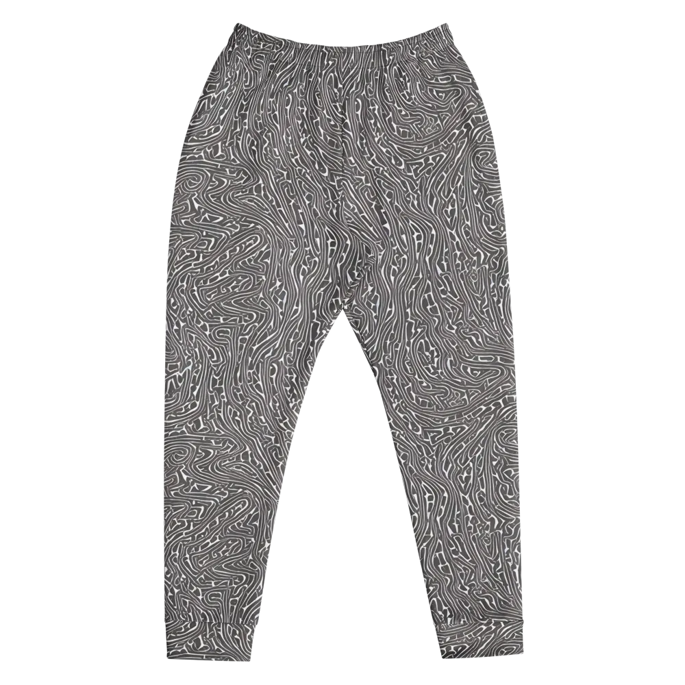 Monochrome Labyrinth on Men's Joggers — Front