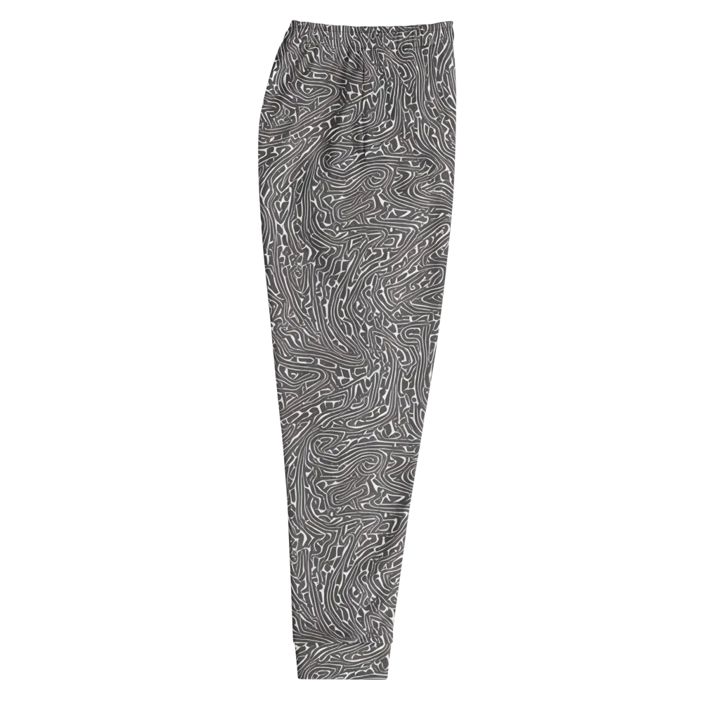 Monochrome Labyrinth on Men's Joggers — Right