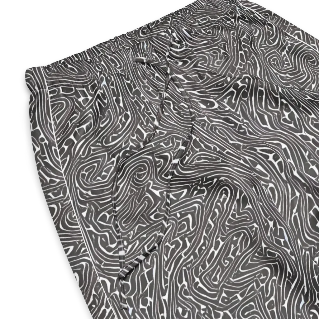 Monochrome Labyrinth on Women's Pajama Pants — Product details