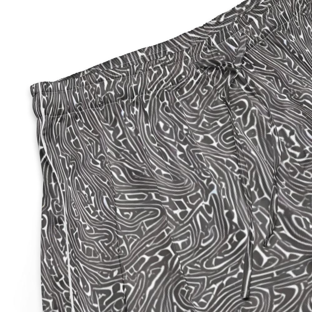 Monochrome Labyrinth on Women's Pajama Shorts — Product details
