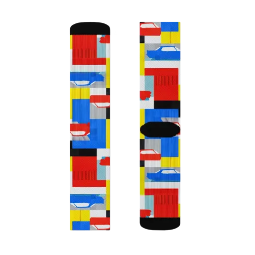 Chrome Block Party on a Socks
