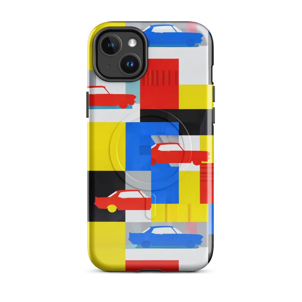 Chrome Block Party on MagSafe Tough Case for iPhone® — Front