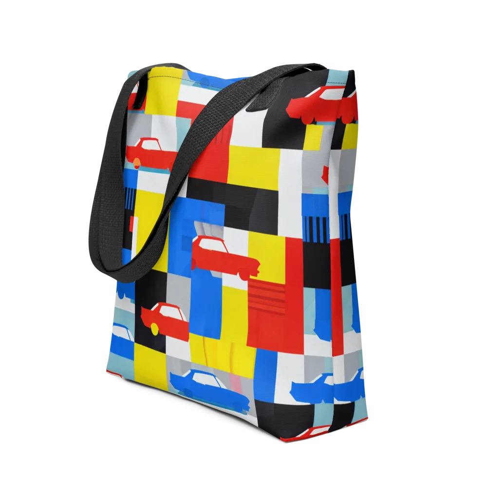 Chrome Block Party on Tote Bag — Front