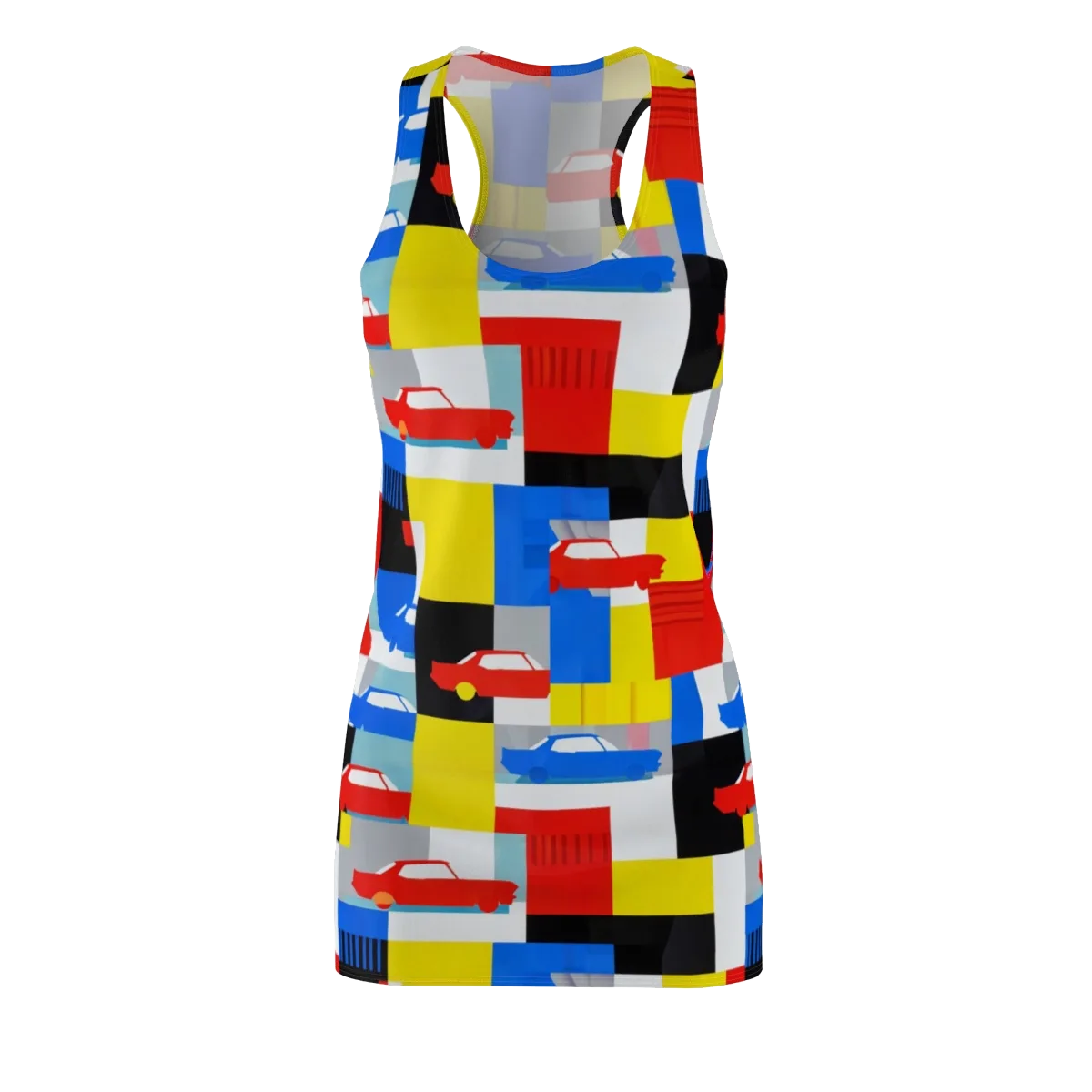Chrome Block Party on Racerback Dress — Front