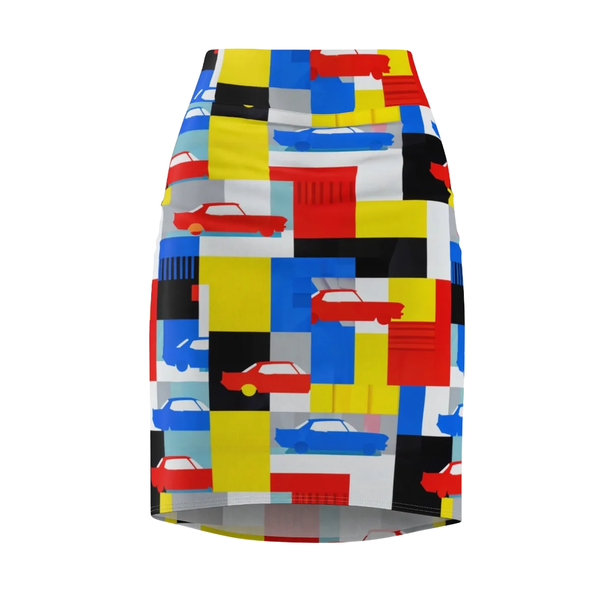 Chrome Block Party on Pencil Skirt — Front