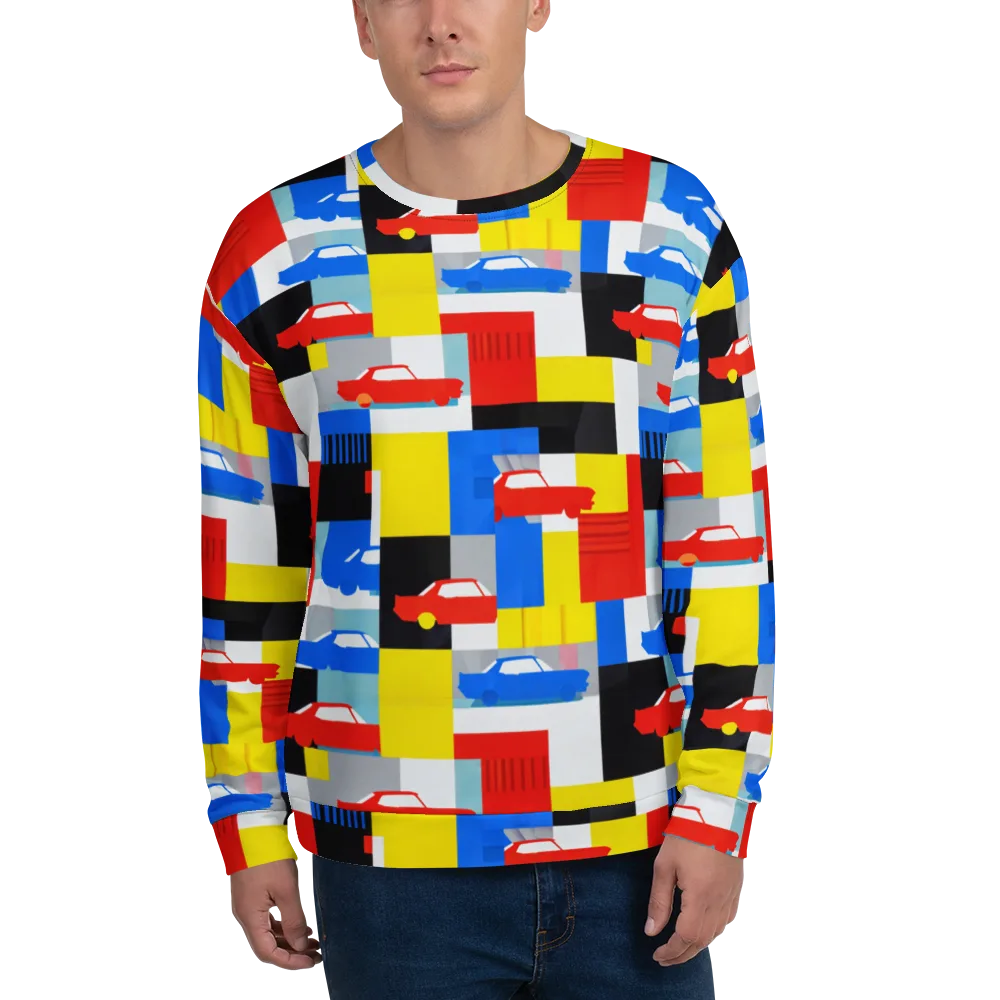 Chrome Block Party on Sweatshirt — Front