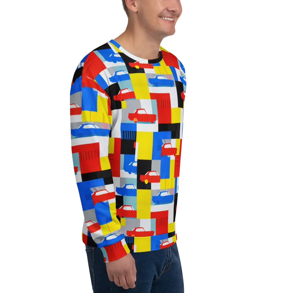 Chrome Block Party on Sweatshirt — Right Front