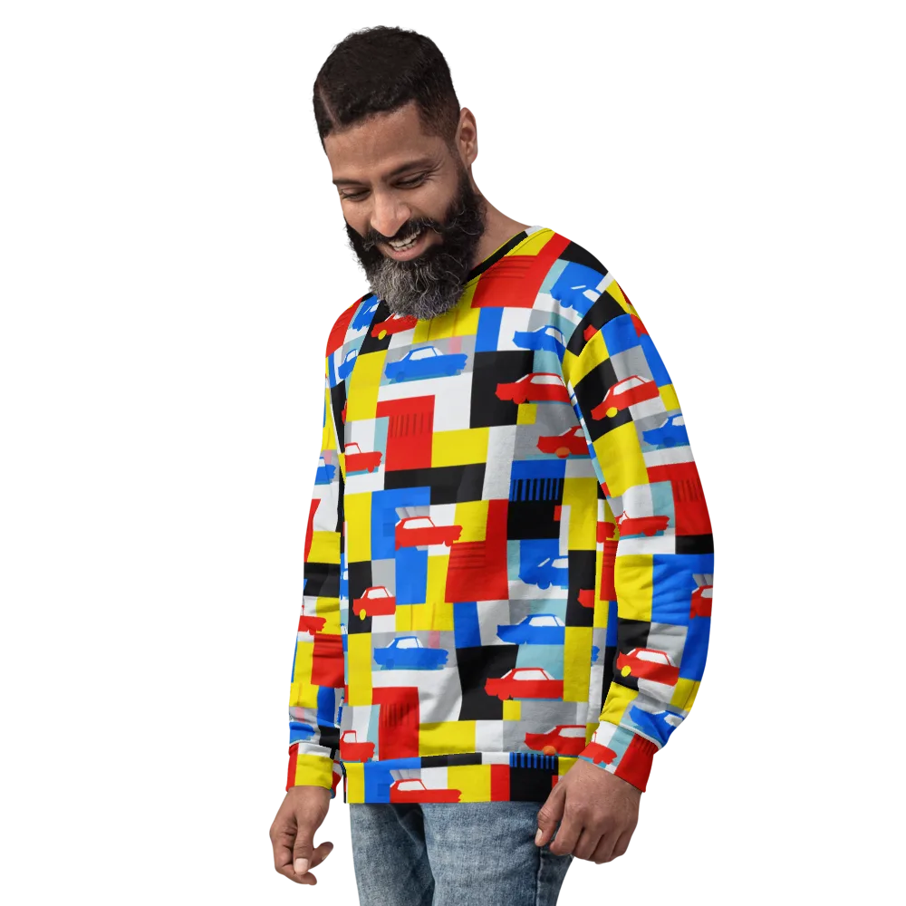 Chrome Block Party on Sweatshirt — Left Front