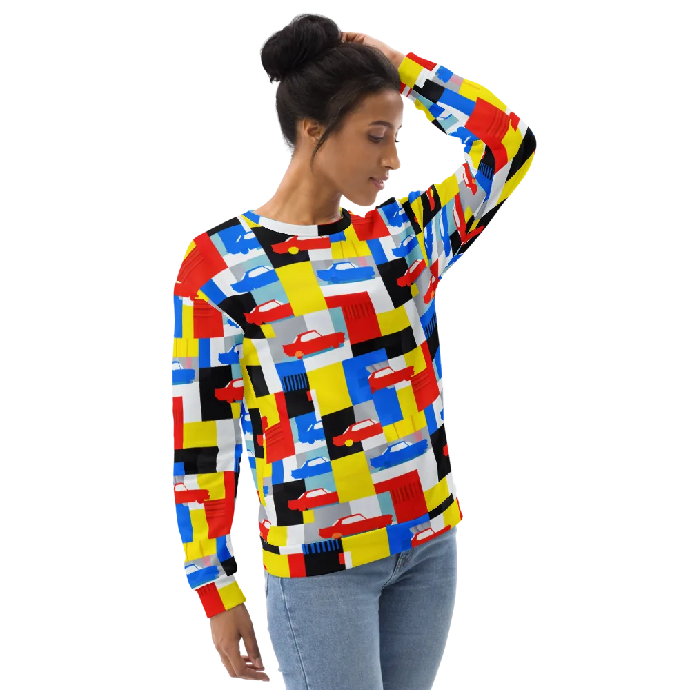 Chrome Block Party on Sweatshirt — Right Front