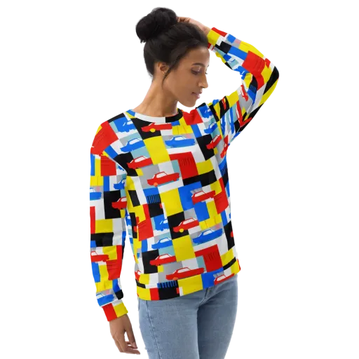 Chrome Block Party on a Sweatshirt