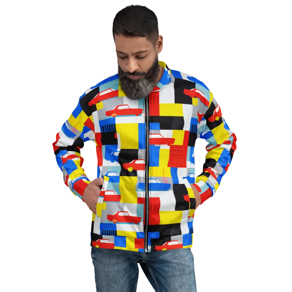 Chrome Block Party on Bomber Jacket — Front