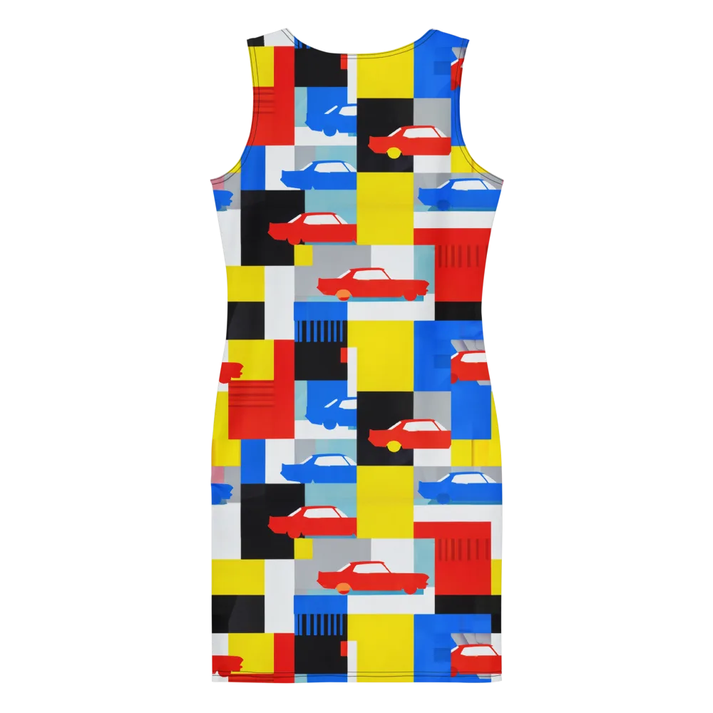 Chrome Block Party on Bodycon Dress — Back