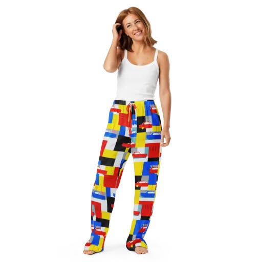 Chrome Block Party on a Women's Pajama Pants