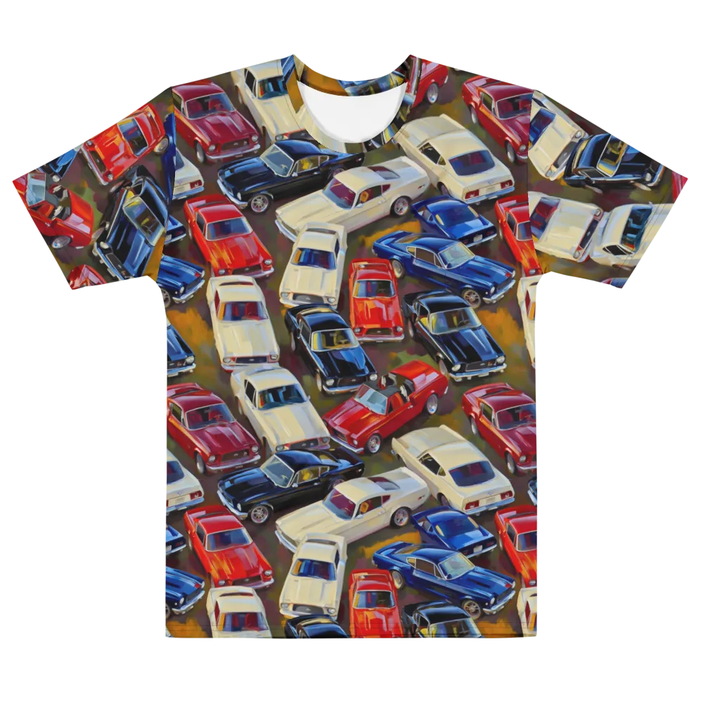 Vintage Velocity on Men's Cotton Crew Neck T-Shirt — Front