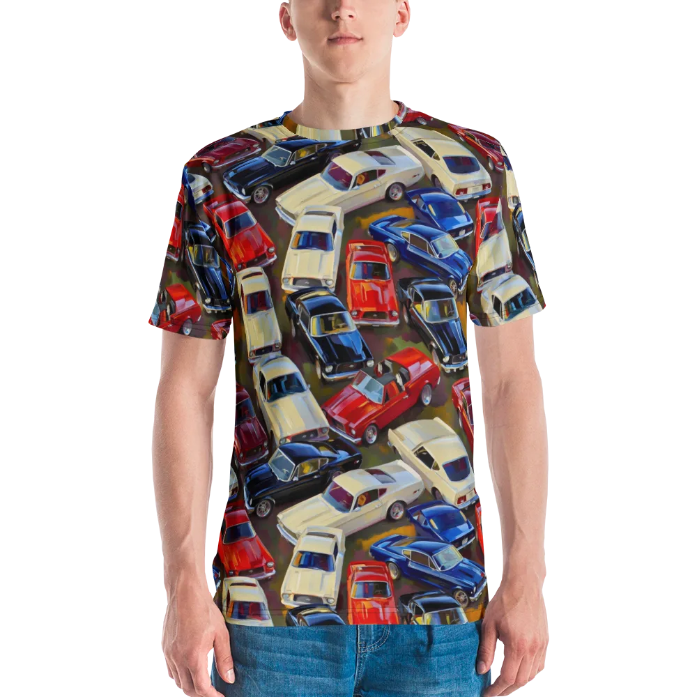 Vintage Velocity on Men's Crew Neck T-Shirt — Front