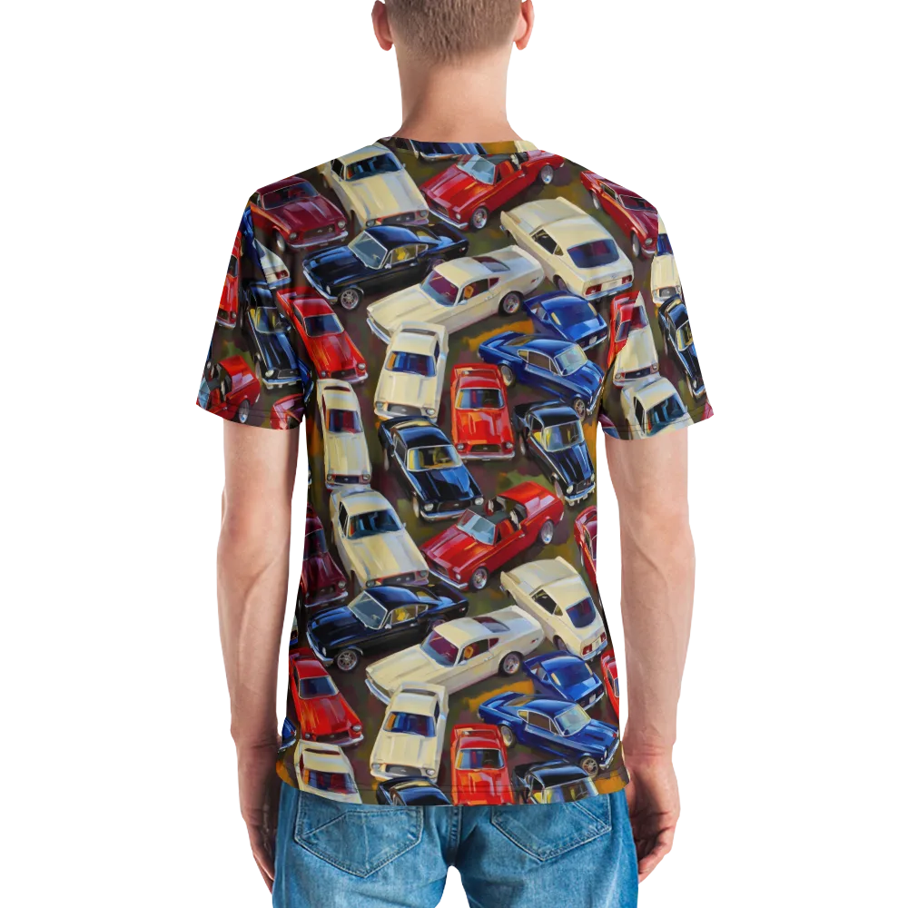 Vintage Velocity on Men's Crew Neck T-Shirt — Back