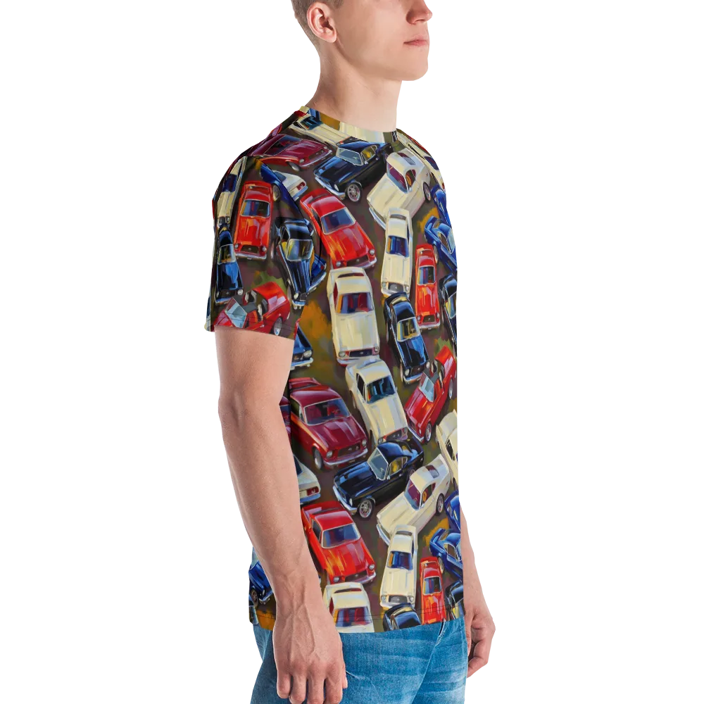 Vintage Velocity on Men's Crew Neck T-Shirt — Right