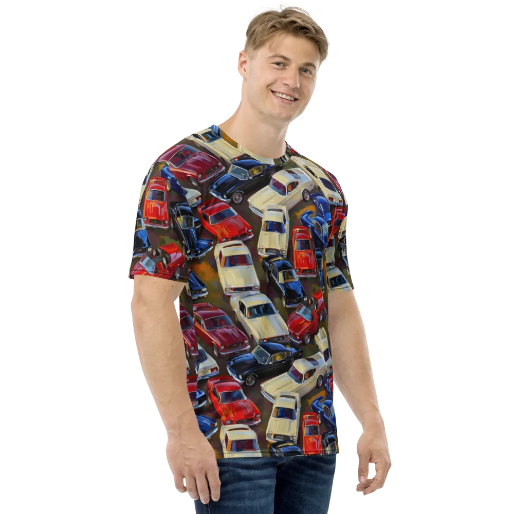 Vintage Velocity on Men's Crew Neck T-Shirt — Right
