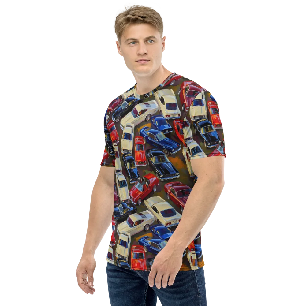 Vintage Velocity on Men's Crew Neck T-Shirt — Left