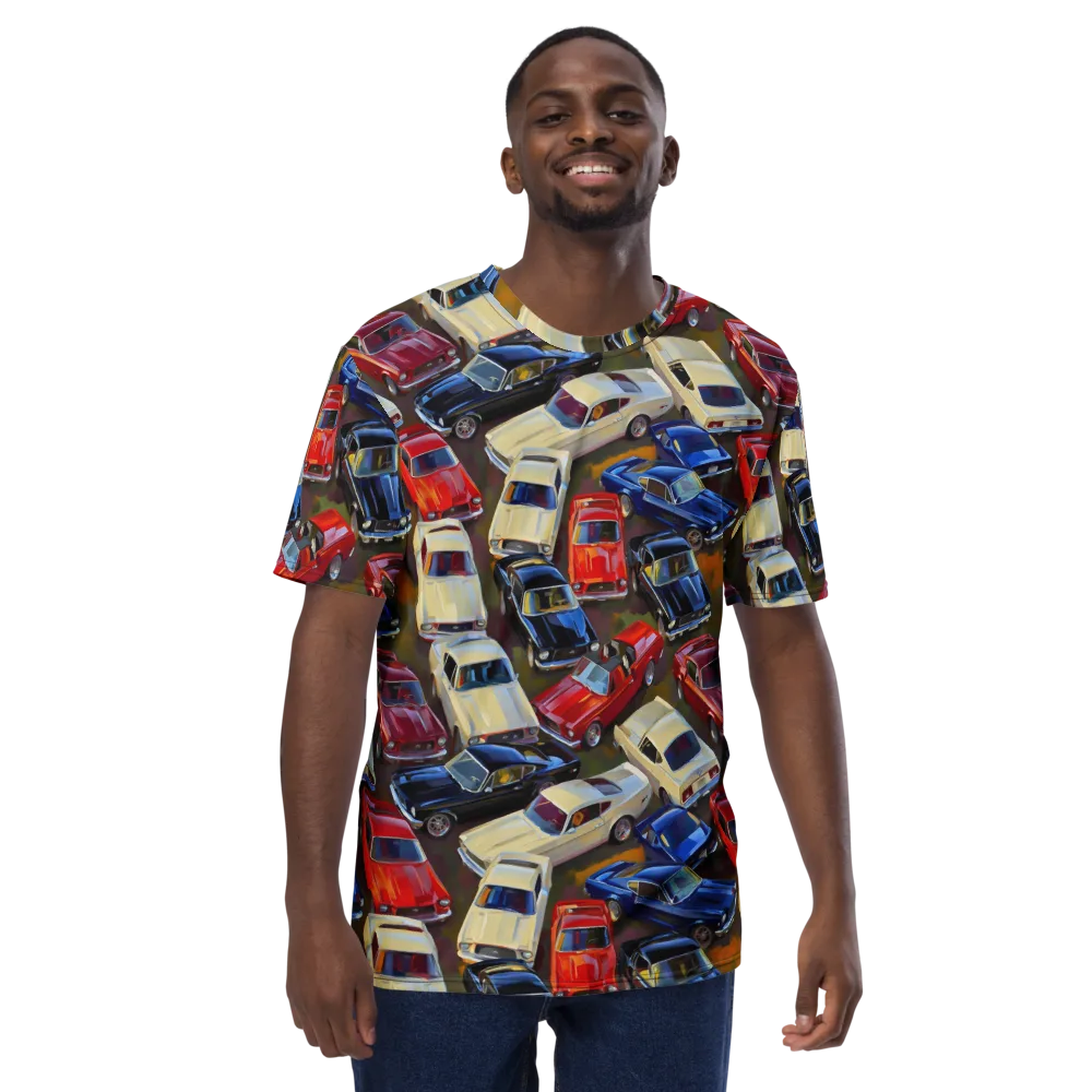 Vintage Velocity on Men's Crew Neck T-Shirt — Front