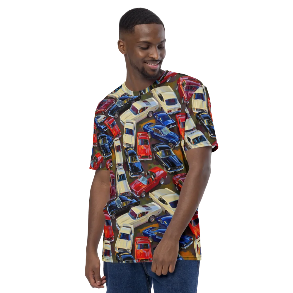 Vintage Velocity on Men's Crew Neck T-Shirt — Left