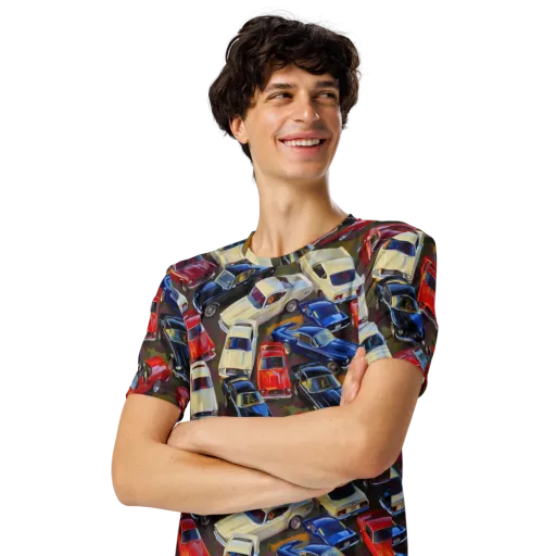 Vintage Velocity on a Men's Crew Neck T-Shirt