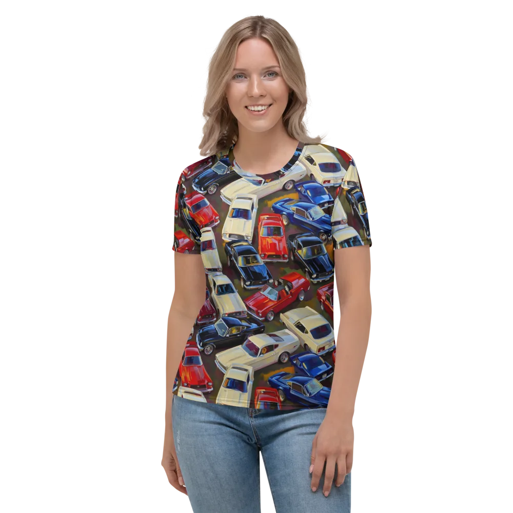 Vintage Velocity on Women's Crew Neck T-Shirt — Front