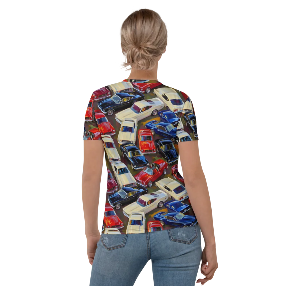 Vintage Velocity on Women's Crew Neck T-Shirt — Back