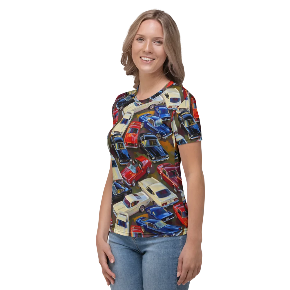 Vintage Velocity on Women's Crew Neck T-Shirt — Left