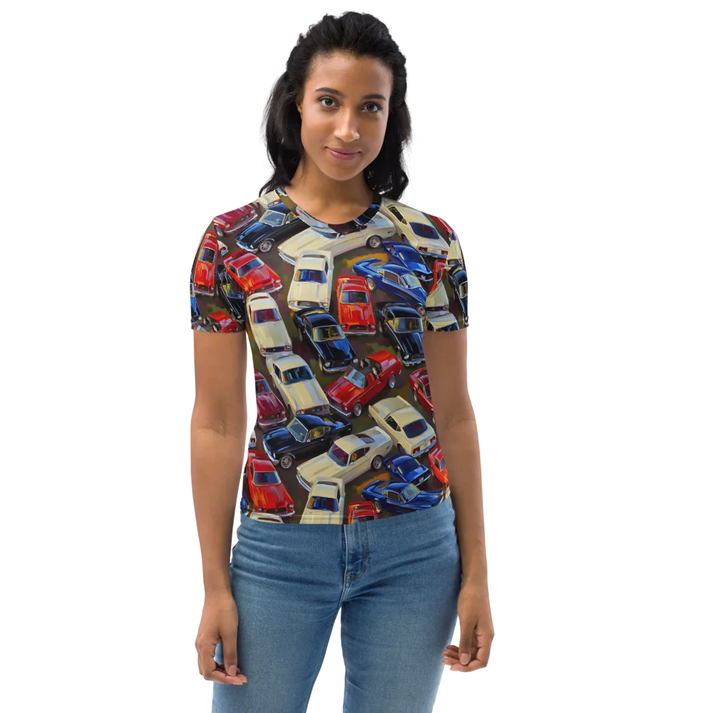Vintage Velocity on Women's Crew Neck T-Shirt — Front
