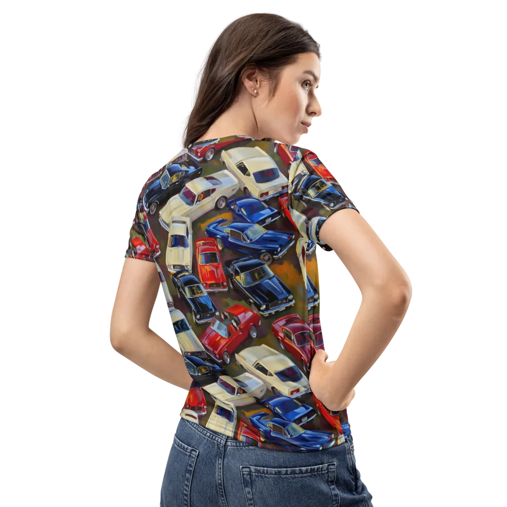 Vintage Velocity on Women's Crew Neck T-Shirt — Back
