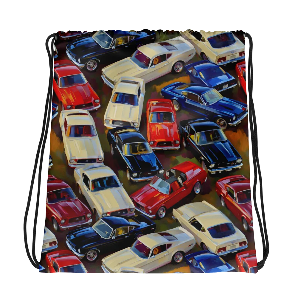 Vintage Velocity on Drawstring Bag — Photo