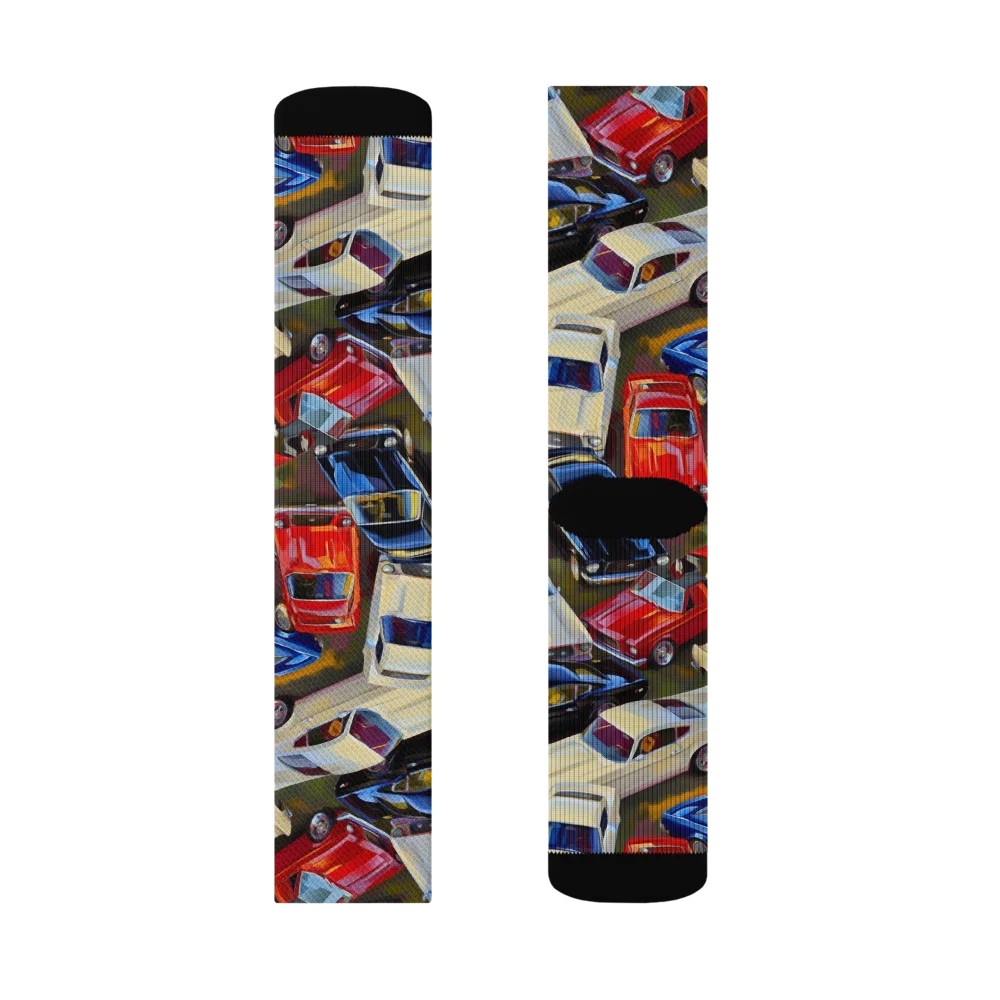 Vintage Velocity on Socks — Right Sock