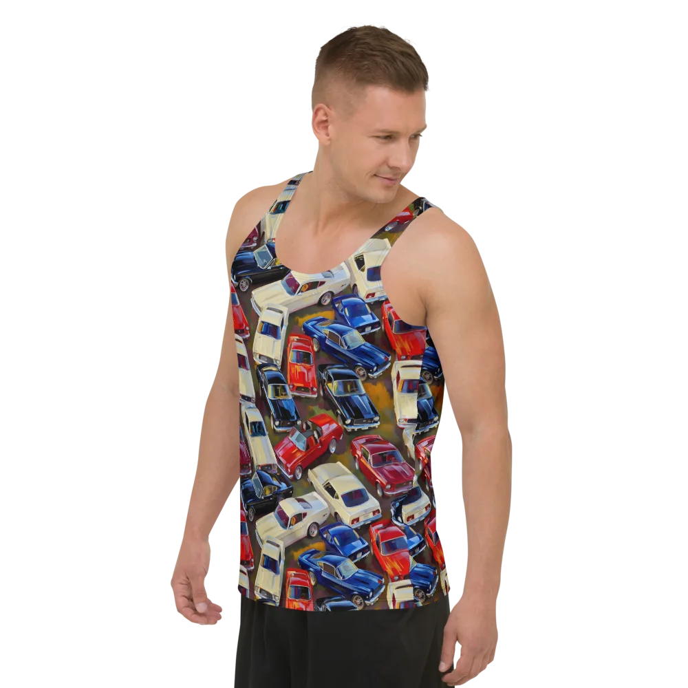 Vintage Velocity on Men's Tank Top — Left Front