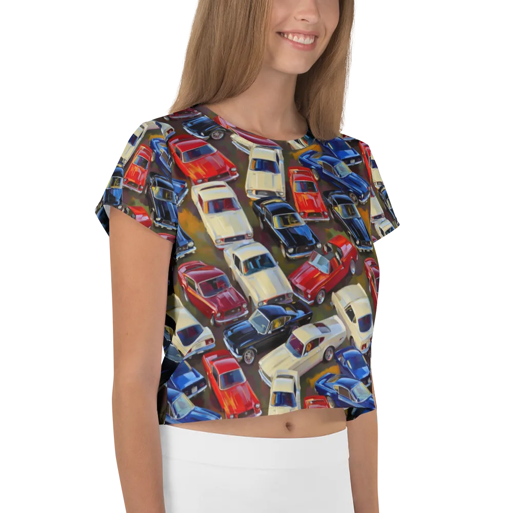 Vintage Velocity on Crop Tee — Right